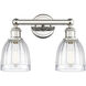 Brookfield 2 Light 14.75 inch Polished Nickel Bath Vanity Light Wall Light in Clear