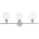 Gene 3 Light 28 inch Chrome Wall sconce Wall Light