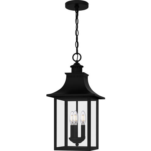 Chancellor 3 Light 10 inch Mystic Black Mini Pendant Ceiling Light