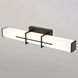 Fuller Park LED 22.5 inch Matte Black Bathroom Light Wall Light