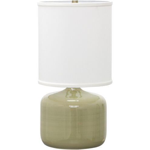 Scatchard 20 inch 100 watt Celadon Table Lamp Portable Light