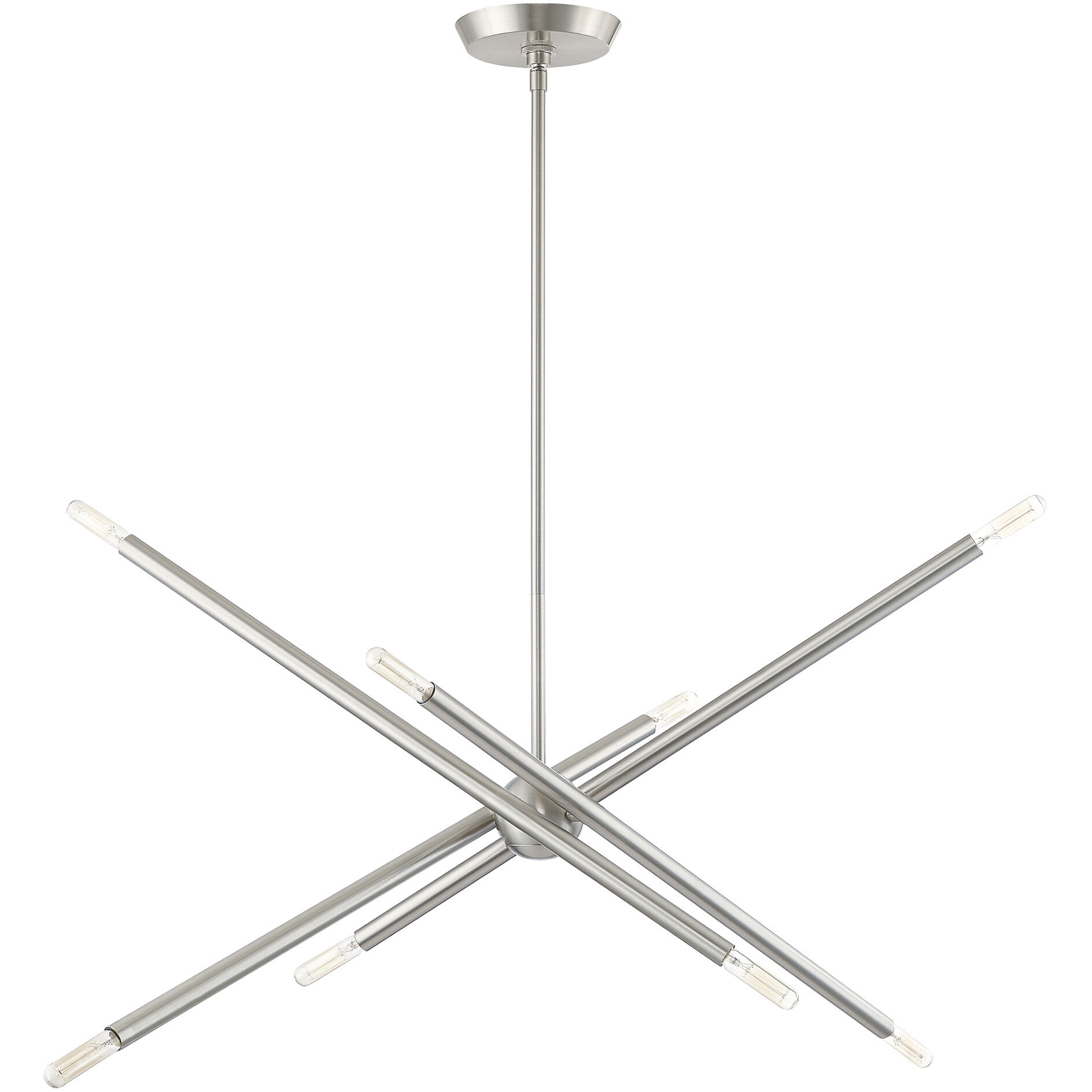 Soho 8 Light 12 inch Brushed Nickel Chandelier Ceiling Light