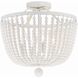 Rylee 4 Light 16.5 inch Matte White Semi Flush Ceiling Light