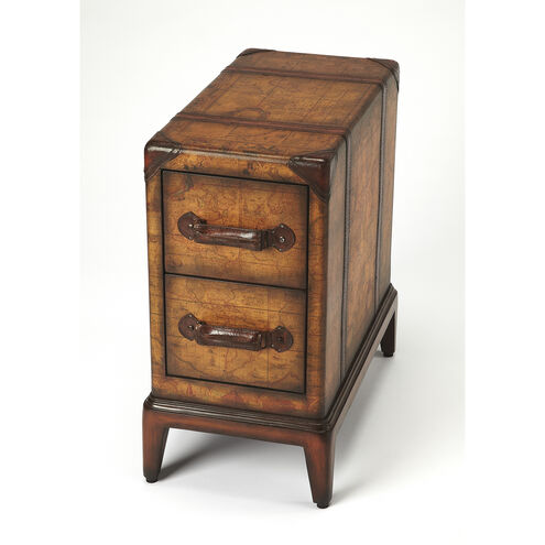 Columbus Old World Map Heritage Chairside Chest