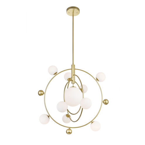 Celeste LED 28 inch Medallion Gold Down Chandelier Ceiling Light
