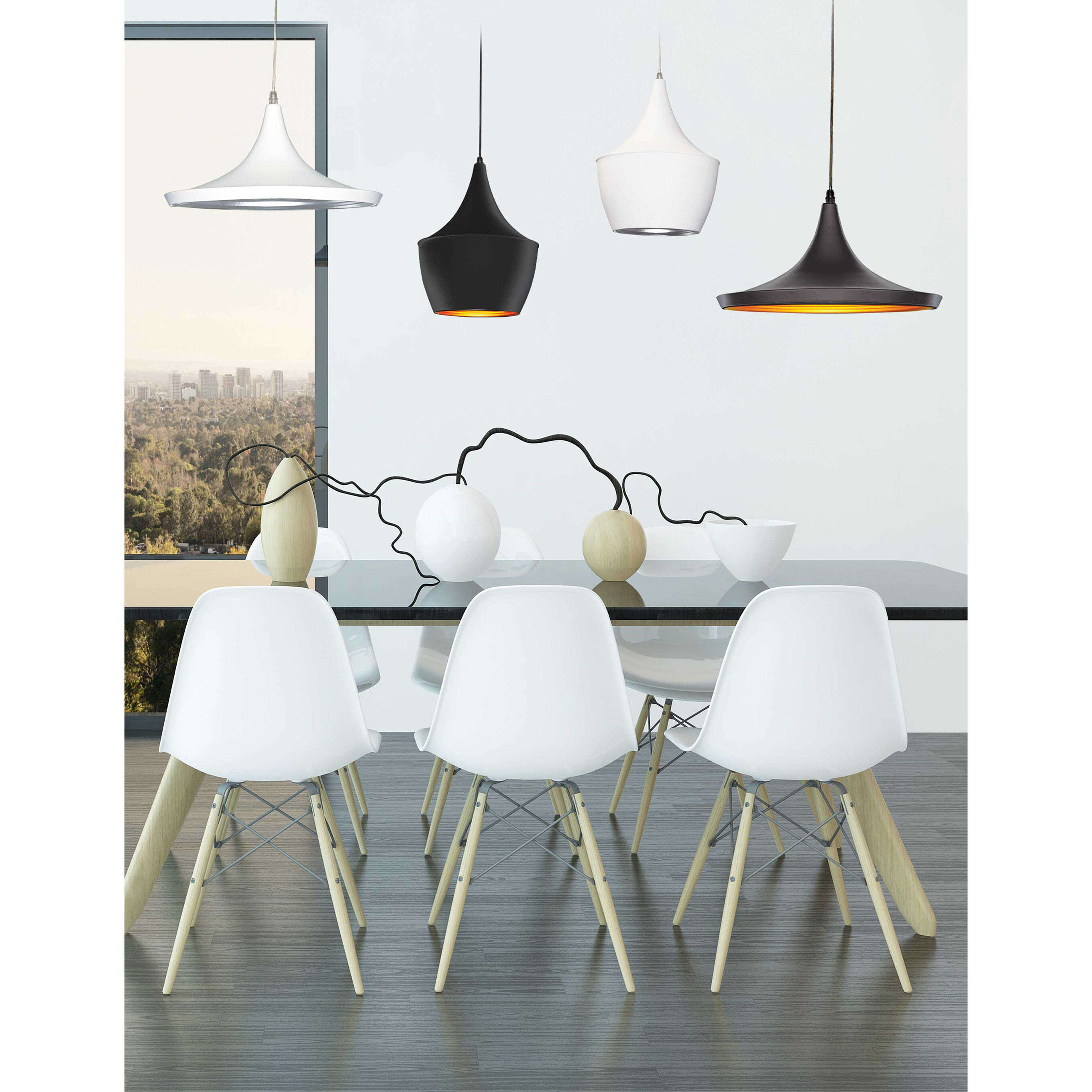 Helsinki LED 9 inch White Pendant Ceiling Light
