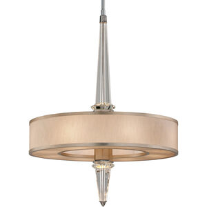 Harlow 18 Light 34.25 inch Warm Silver Leaf/Stainless Steel Pendant Ceiling Light