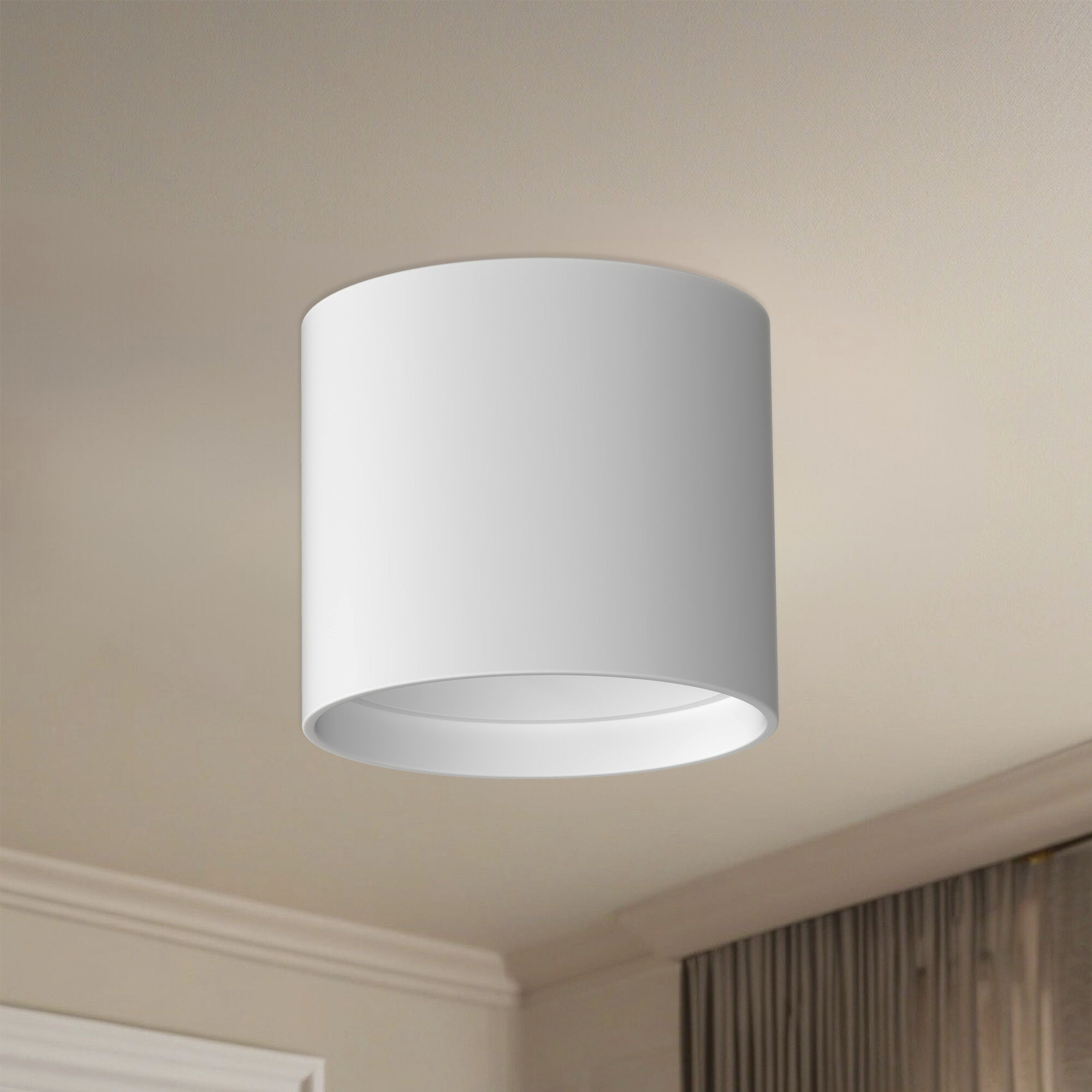 Falco LED 5.13 inch White Flush Mount Ceiling Light