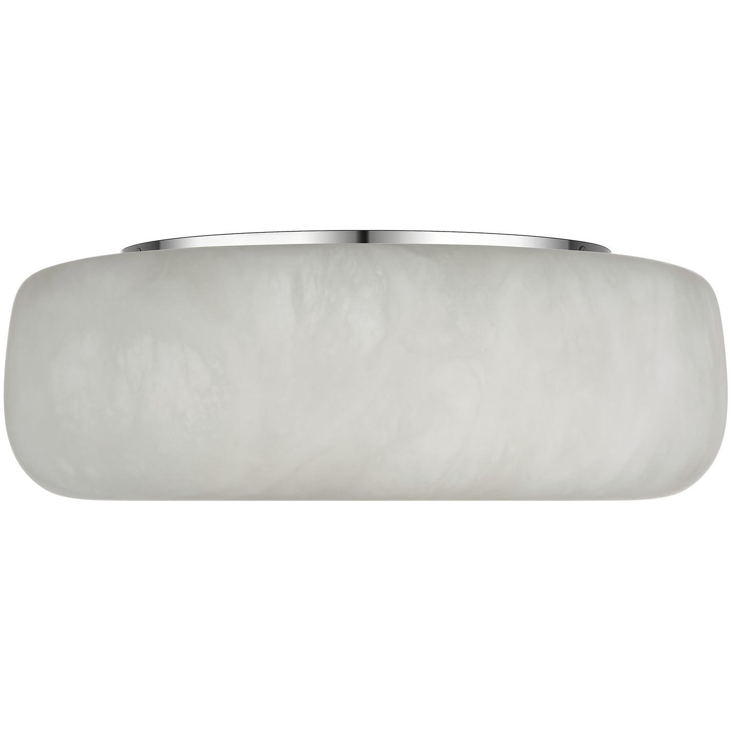 Kelly Wearstler Formosa LED 17 inch Alabaster and Polished Nickel Flush Mount Ceiling Light