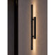 Mono 1 Light 38 inch Black Outdoor Wall Sconce