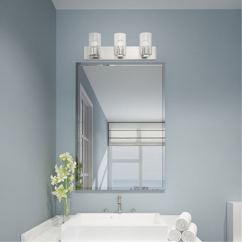 Zurich 3 Light 24 inch Brushed Nickel Vanity Sconce Wall Light