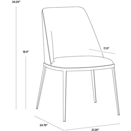 Dover Napa Stone / Polo Club Stone Dining Chair, Set Of 2