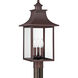 Chancellor 3 Light 22 inch Copper Bronze Post Lantern