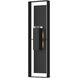 Shadow Box 2 Light 45 inch Coastal Black and Coastal Black Outdoor Sconce, Extra Tall