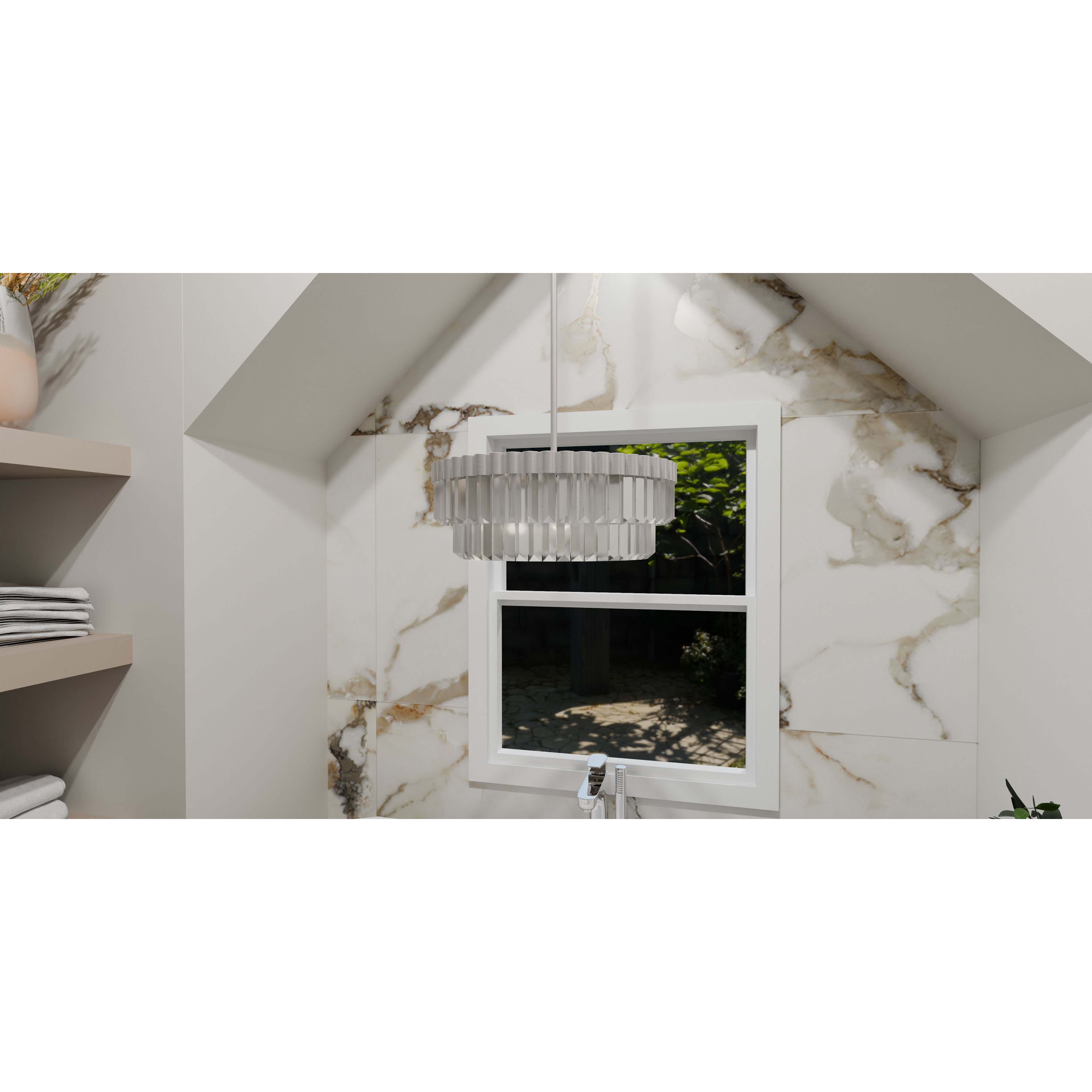 Starlight 4 Light 18.5 inch Brushed Nickel Pendant Ceiling Light, Large