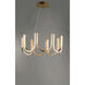 You LED 26.25 inch Brushed Champagne Single Pendant Ceiling Light