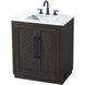 Chase 30 X 34 inch Chocolate Oak Bathroom Vanity Cabinet