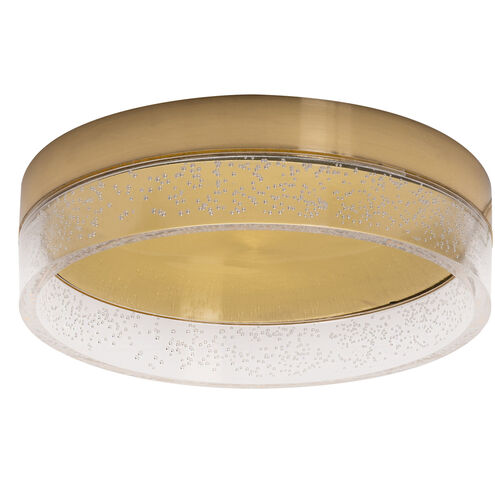 Maggie LED 12 inch Satin Brass Flush Mount Ceiling Light