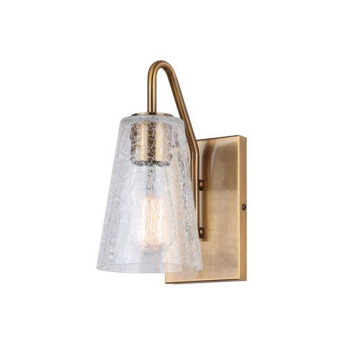 Everly 1 Light 8 inch Gold Vanity Light Wall Light