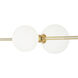Sean Lavin Orbs Aged Brass Low-Voltage Track Head Ceiling Light, Integrated LED