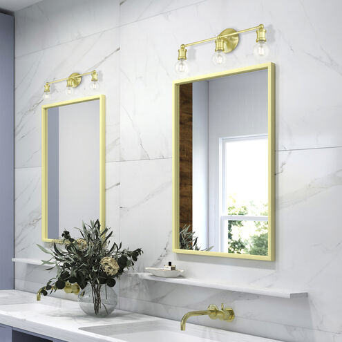 Lansdale 3 Light 20 inch Satin Brass Vanity Sconce Wall Light