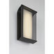 Dulton LED 14 inch Matte Black Outdoor Wall Sconce