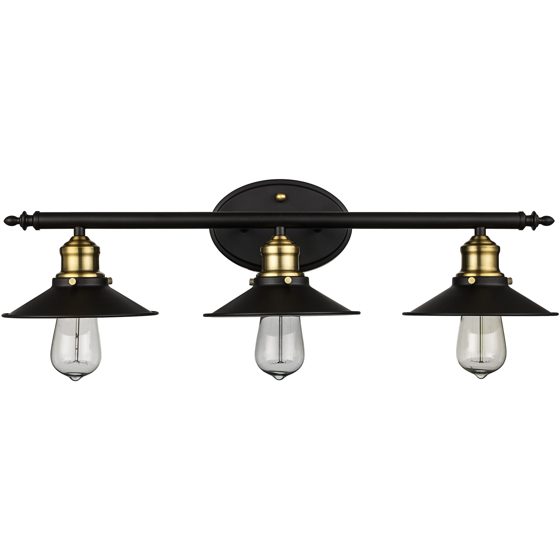 Griswald 3 Light 25 inch Rubbed Oil Bronze Vanity Bar Wall Light