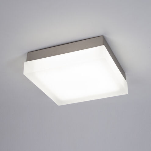 Dice LED 6 inch Brushed Nickel Flush Mount Ceiling Light in 3000K, dweLED