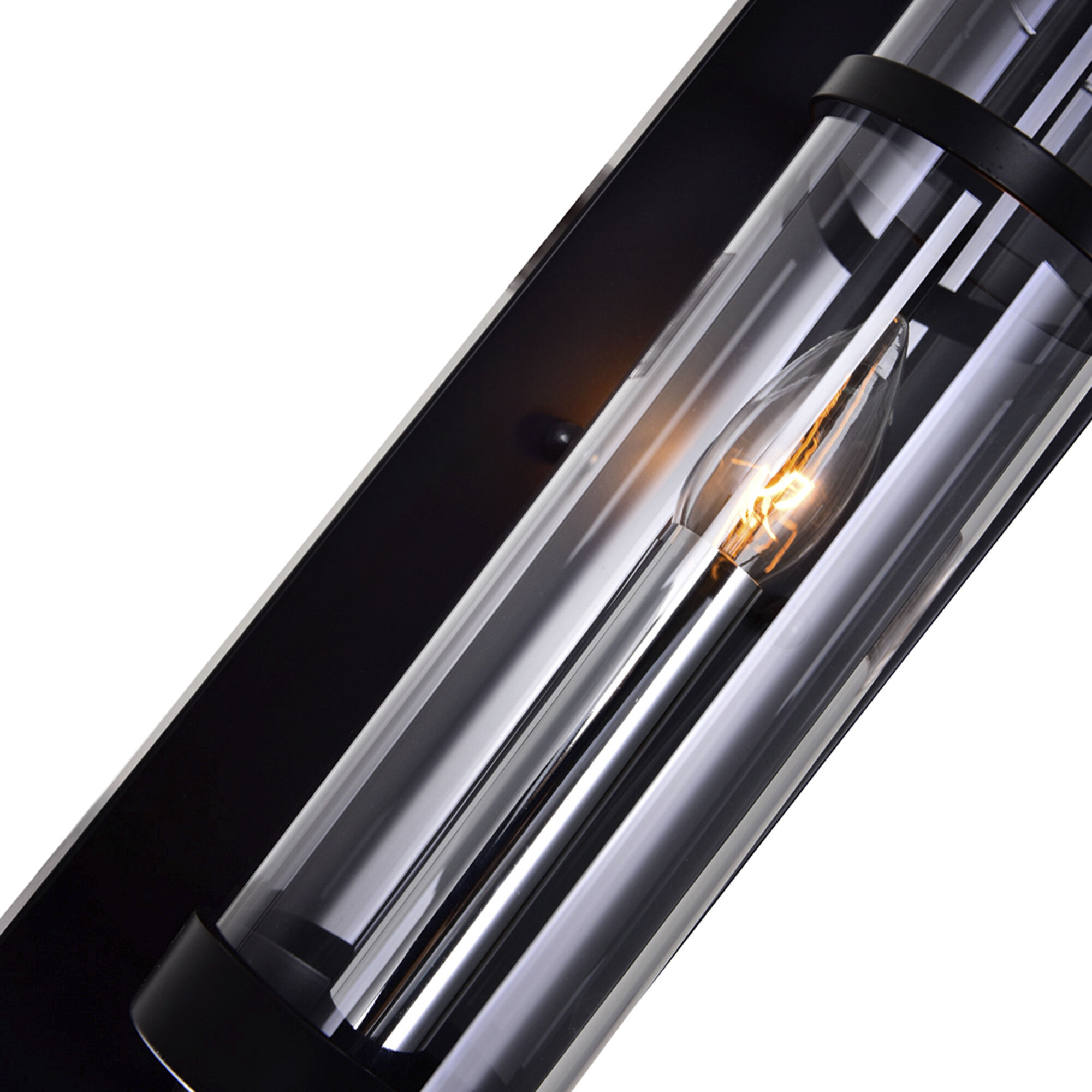 Sierra 1 Light 5 inch Black Wall Light