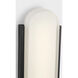 Drew & Jonathan Dante 1 Light 18 inch Textured Black Outdoor Wall Sconce