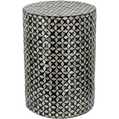 Round Accent 19.7 inch Black Stool