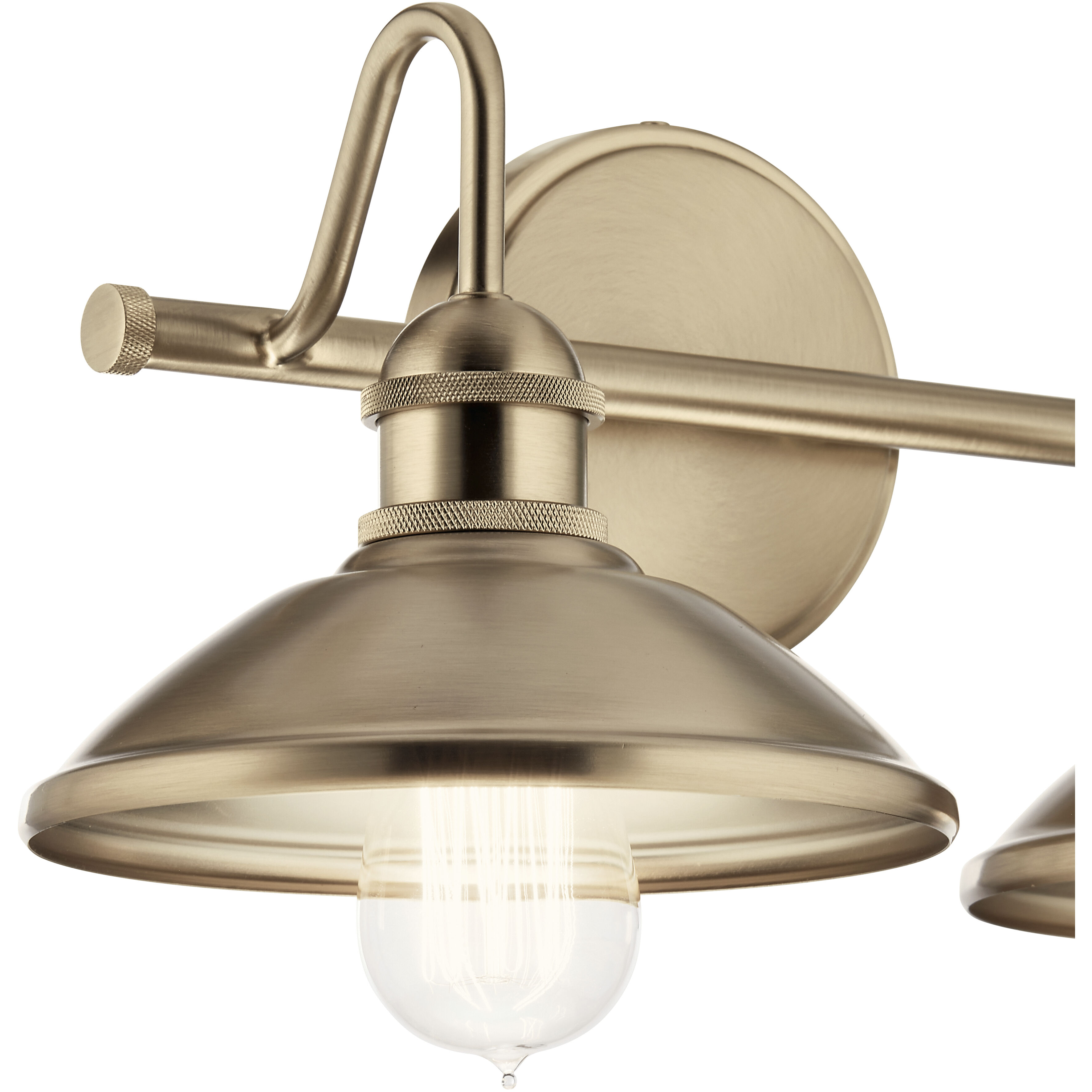 Clyde 2 Light 17 inch Champagne Bronze Bath Vanity Light Wall Light