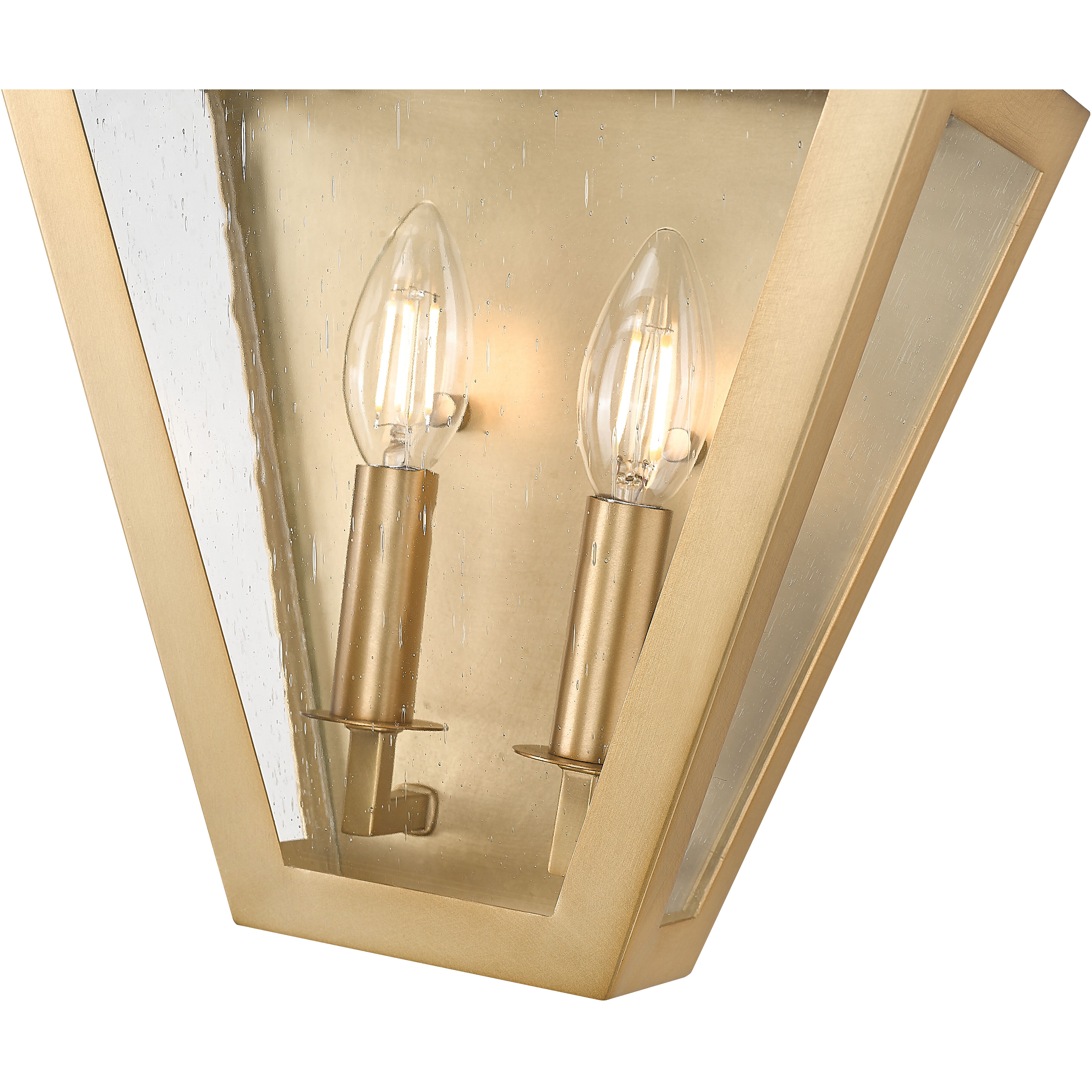 Montalcino 2 Light 10 inch Rubbed Brass Wall Sconce Wall Light