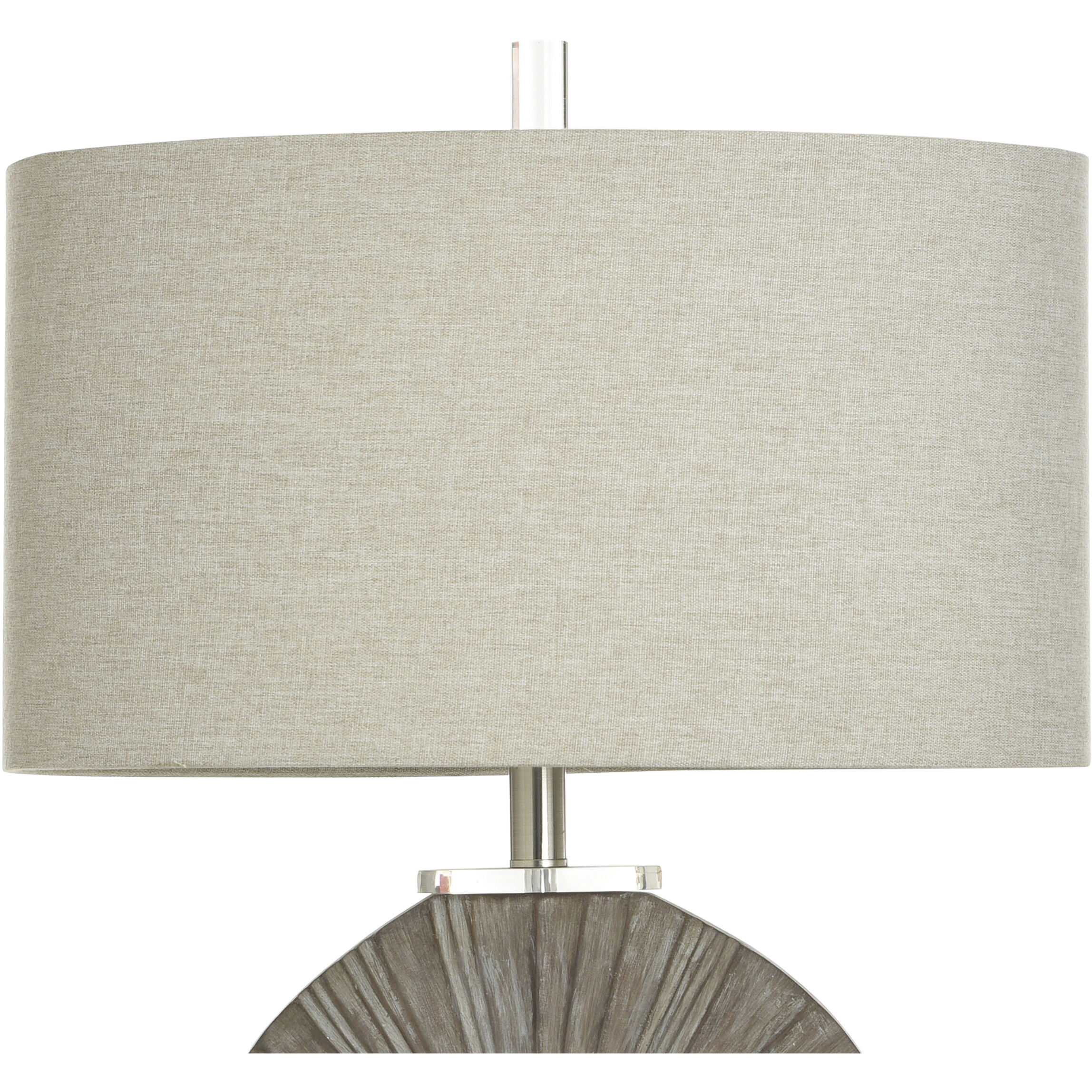 Silver Burst 28 inch 100.00 watt Brushed Grey and Brown Table Lamp Portable Light