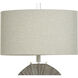 Silver Burst 28 inch 100.00 watt Brushed Grey and Brown Table Lamp Portable Light