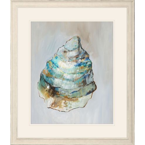 Naturals Collection Distressed Ivory Wood Framed Art