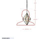 Marcia 1 Light 10.25 inch Matte Black and French Gold Mini Pendant Ceiling Light