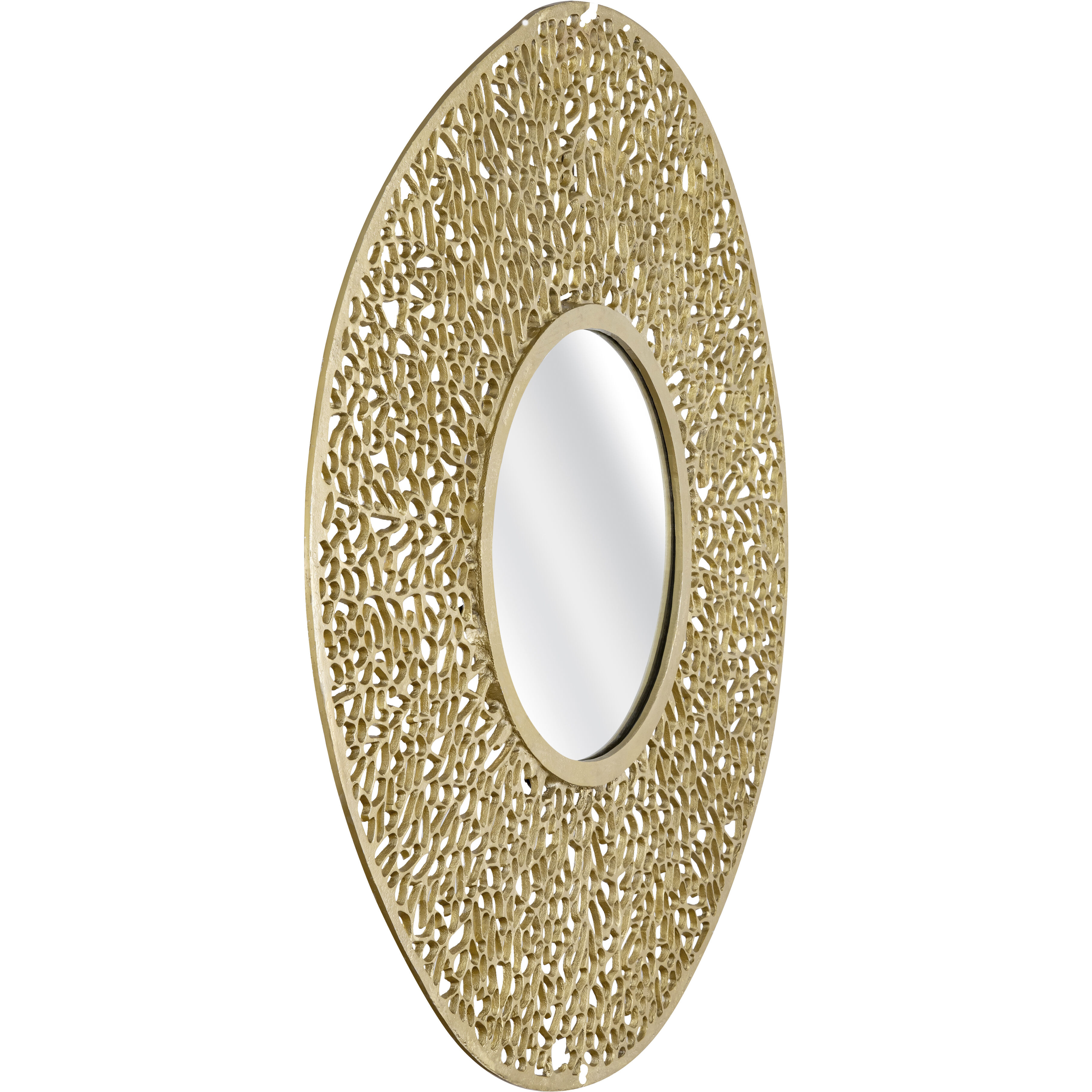 Azoni 45 X 45 inch Soft Gold with Mirror Wall Mirror