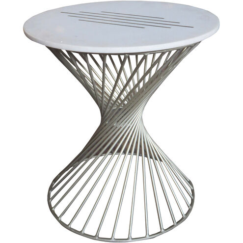 Makrana 22 inch Silver Table