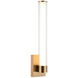 Macie LED 4.38 inch Aged Gold Brass Bath Vanity Light Wall Light