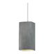 Radiance Collection LED 5.5 inch Polished Chrome and Antique Silver and White Pendant Ceiling Light