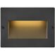 Taper 12v 1.90 watt Satin Black Landscape Step Light, Horizontal