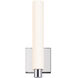 Tubo Slim LED 4.25 inch Polished Chrome ADA Sconce Wall Light in Drum