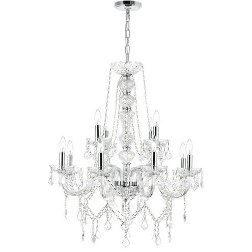 Princeton 12 Light 30 inch Chrome Down Chandelier Ceiling Light