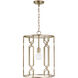 Jordyn 1 Light 14 inch Aged Brass Pendant Ceiling Light