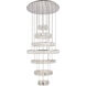 Monroe LED 34 inch Chrome Chandelier Ceiling Light
