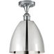 Ballston Dome 1 Light 9 inch Polished Chrome Semi-Flush Mount Ceiling Light