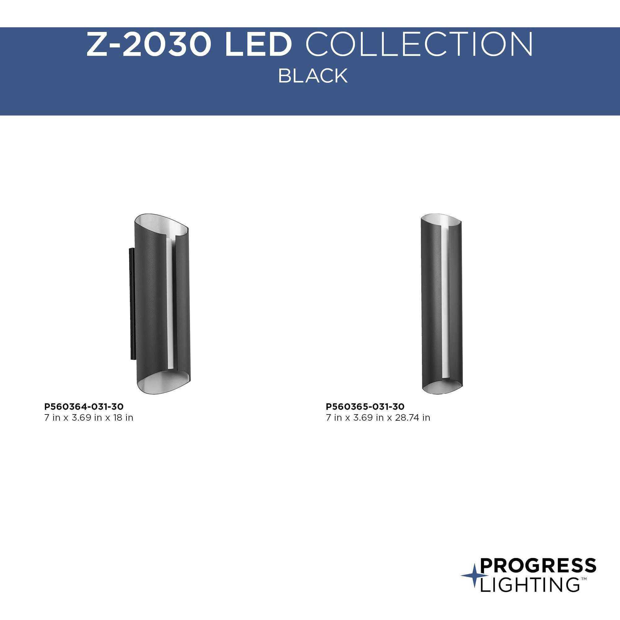 Z-2030 LED LED 28.74 inch Black Outdoor Wall Light, Progress LED