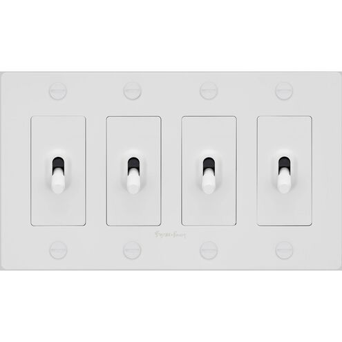 4G Toggle 120-277 White Light Switch
