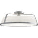 Lizzette LED 18 inch Satin Nickel Semi-Flush Mount Ceiling Light
